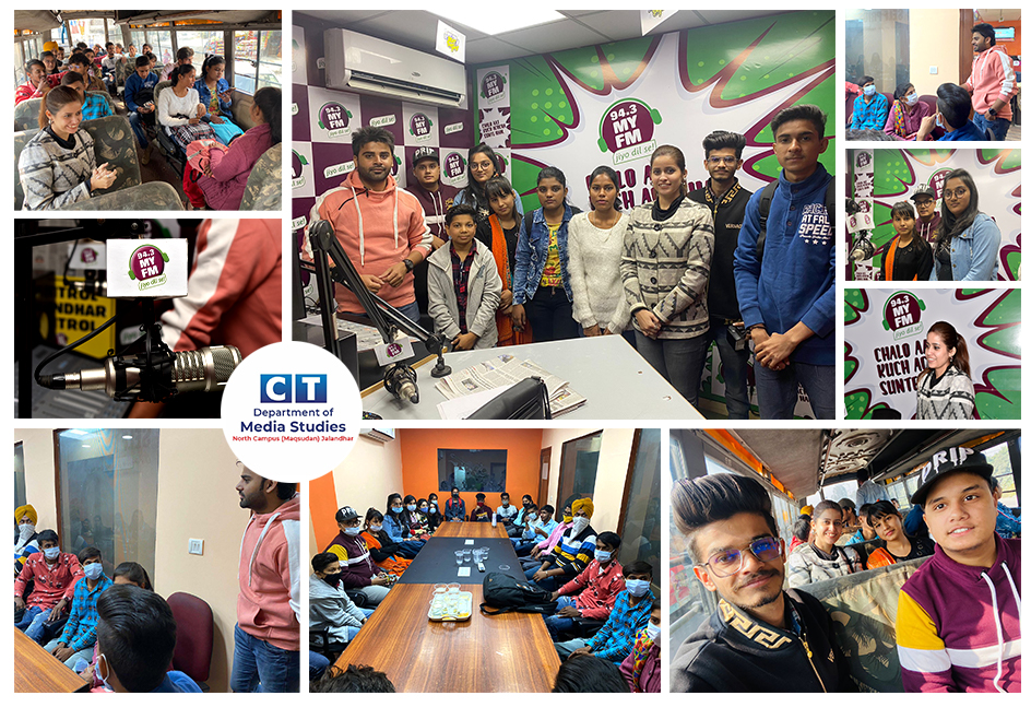 Industrial visit at '94.3 My FM  Jalandhar'