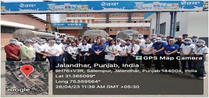 Industrial Visit at Verka Milk Plant, Jalandhar