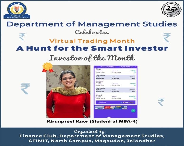 VIRTUAL TRADING MONTH: A HUNT FOR THE SMART INVESTOR