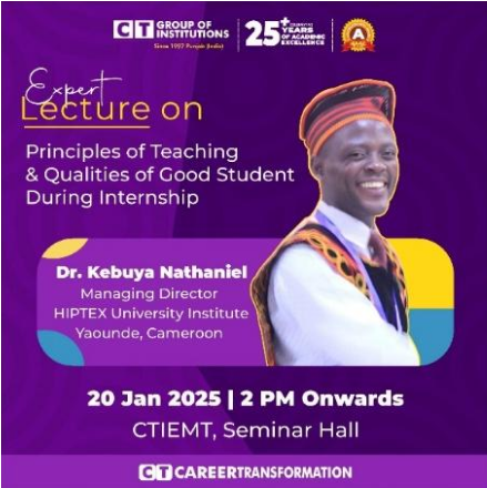 Expert Lecture on Principles of Teaching and Qualities of Good Student During Internship